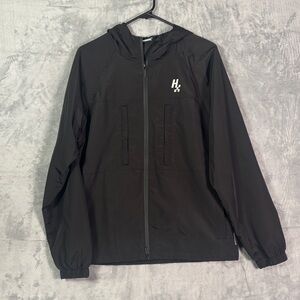 Hoonigan Racing Black Full Zip Hooded Jacket Size Small